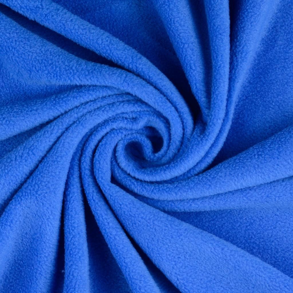 Polarfleece Antipilling ARTHUR Royalblau uni, ca. 261 g/m², ca. 0,5 m lang, ca. 1,53 m breit, Stoffe Meterware, 100 % Polyester