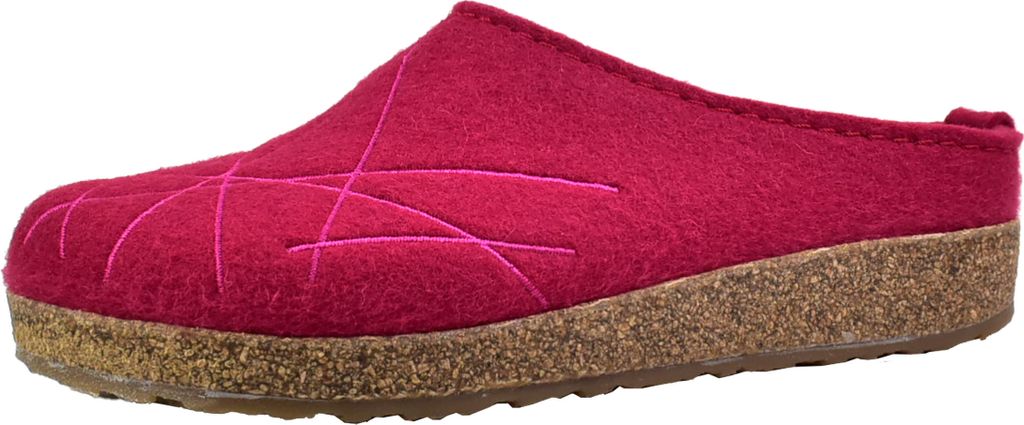 Haflinger Damen Hausschuh Filz Clog Pantoffel Stickerei Produktbild 
