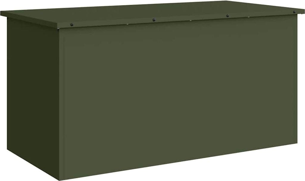 vidaXL Bac de stockage extérieur Olive Vert 100 x 50,5 x 50 Image du produit 