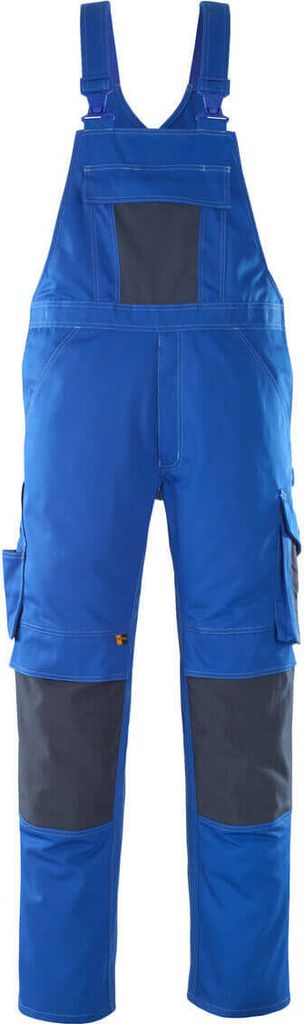 MASCOT Leipzig Latzhose Größe 90C60, kornblau/schwarzblau | Packung (1 Stück)