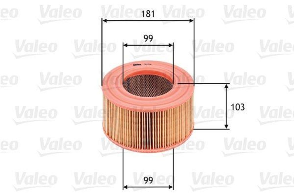 Luftfilter VALEO 585708 für VW TRANSPORTER III Bus Filtereinsatz