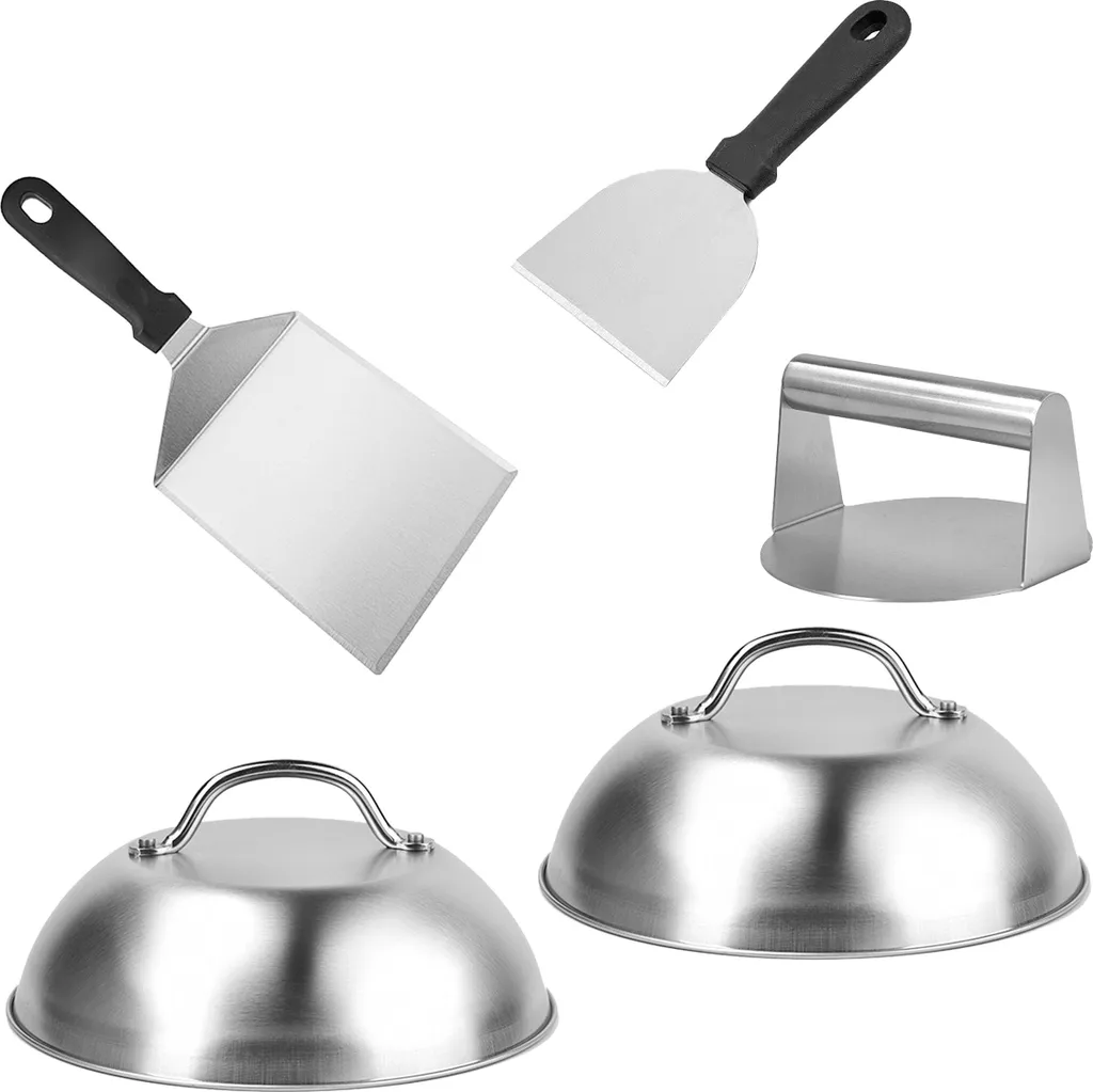 Relaxdays Kit Smash Burger Inox: Diventa un Burger Master a Casa