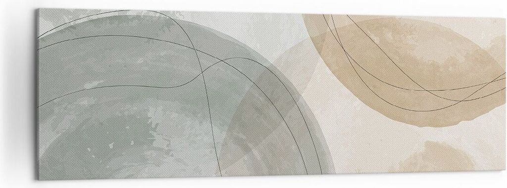 Bild auf Leinwand - Leinwandbild - Einteilig - Aquarell Räder Pastell - 160x50cm - Wand Bild - Wanddeko - Wandbilder - Leinwanddruck - Bilder - Wa...