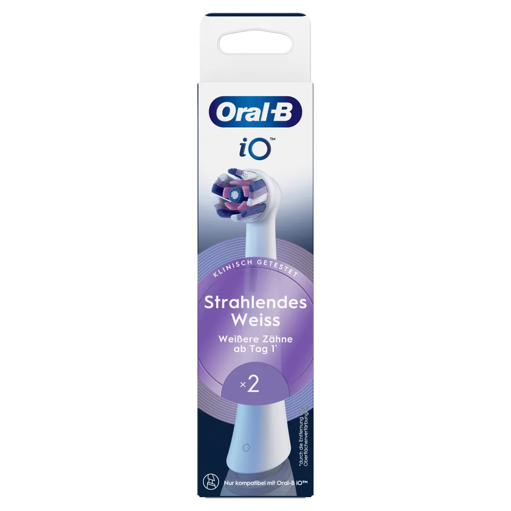 Brossettes Oral-B iO Radiant White Action Blancheur Intense 2 Pièces