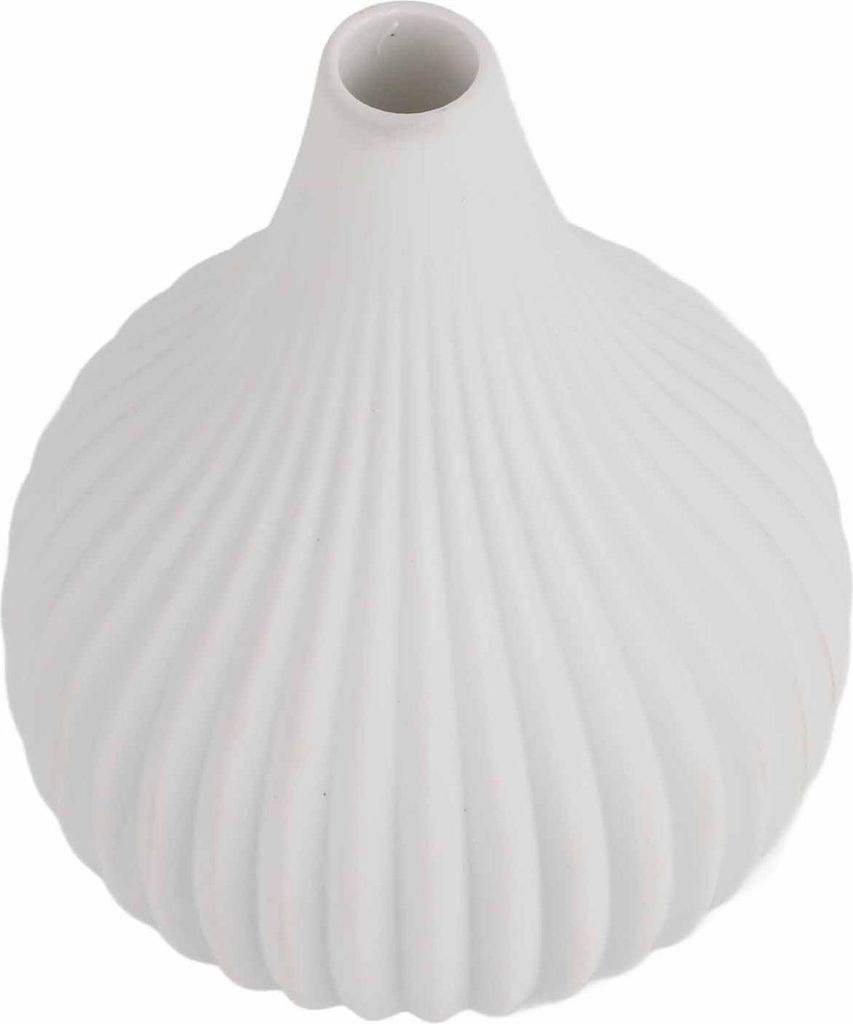 Einfache moderne keramische Vase Home Room Table Desktop Dekoration Ornamente (Small White)