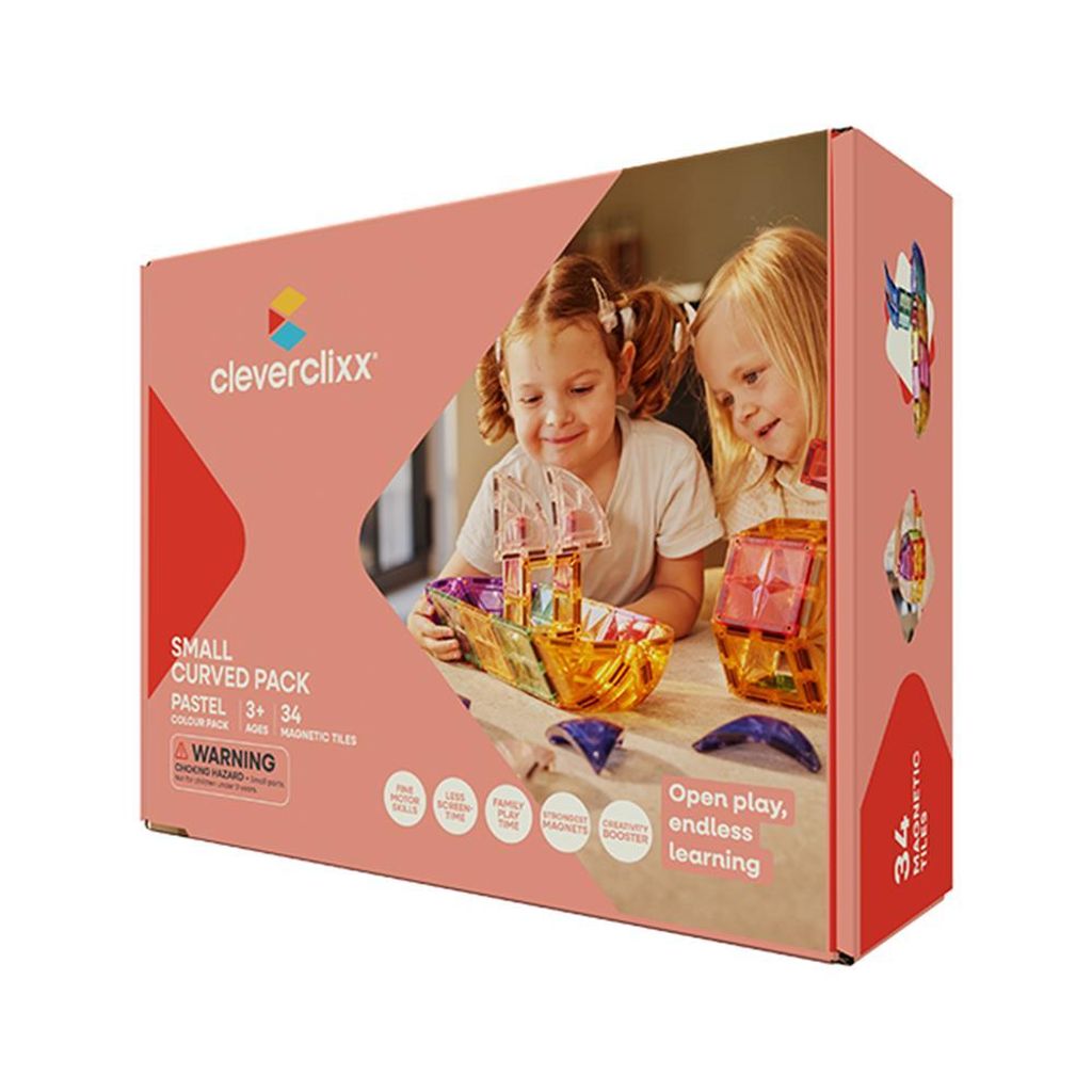 Cleverclixx Kleiner Kuppel-Bausatz Knallfarben 34 Teile, Produktbild 