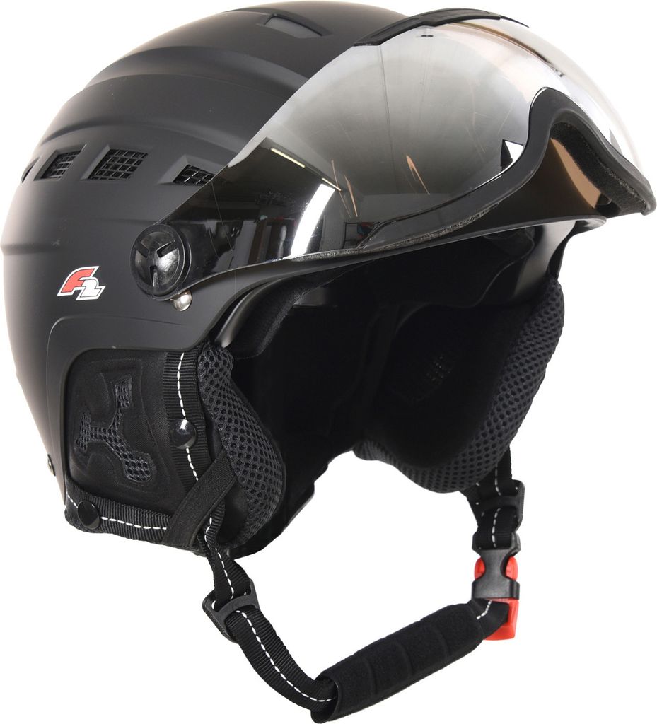 F2 Damen Snowboard Helm Helmet - Worldcup Team Girl S/M Schwarz 2024/25