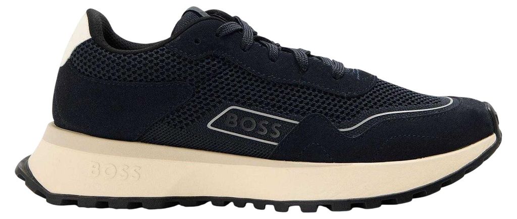Boss - "Jonah" Sneaker für Herren, Wildleder GT15085 (47 EU) (Dunkelblau)