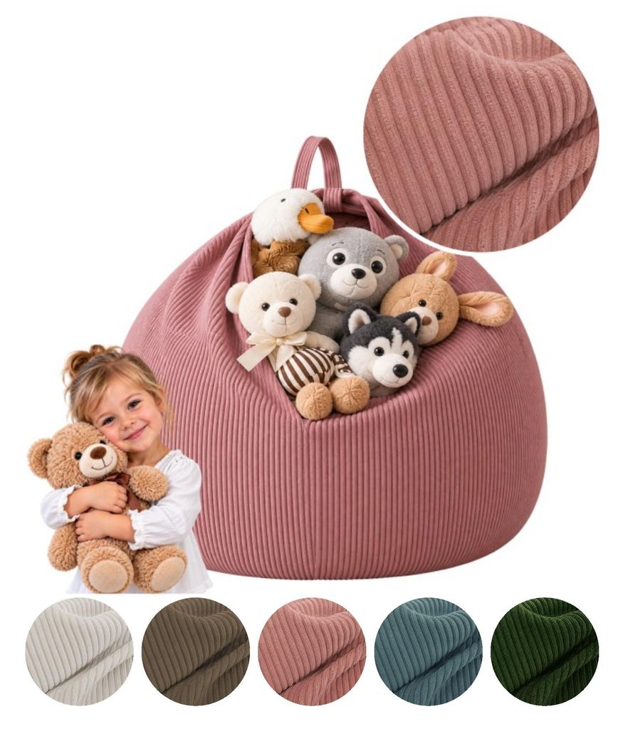 MEBLE ODNOWA, Kinder-Pouf, Spielzeug-Organizer, Produktbild 