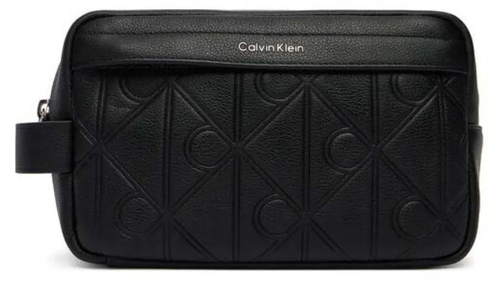 Organisateur de toilette Calvin Klein Lv04d1179g Noir idéal pour voyages