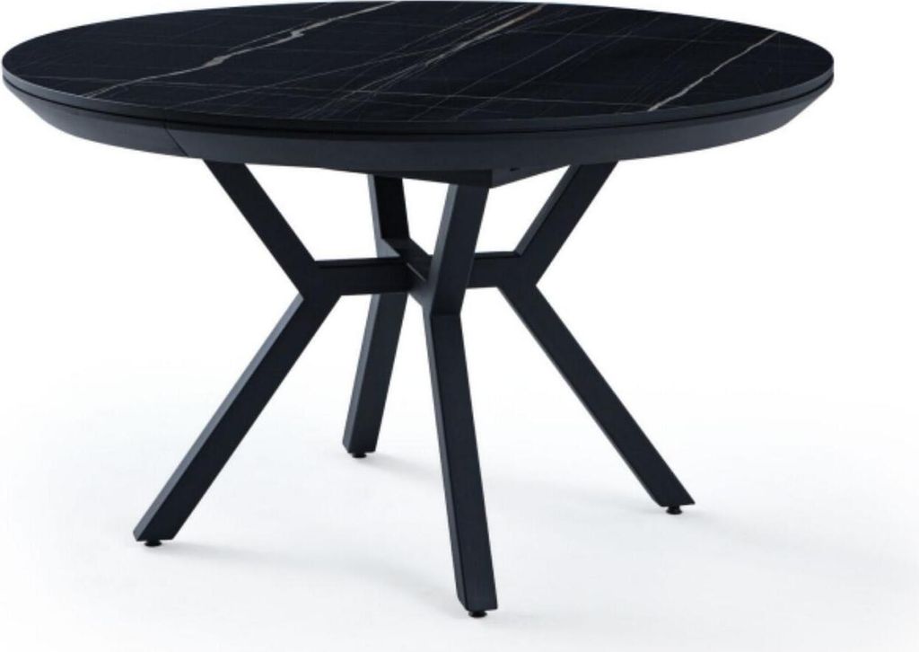 Esstisch Speisetisch Metallesstisch Ovaltisch Rundtisch Ausziehtisch Esszimmer