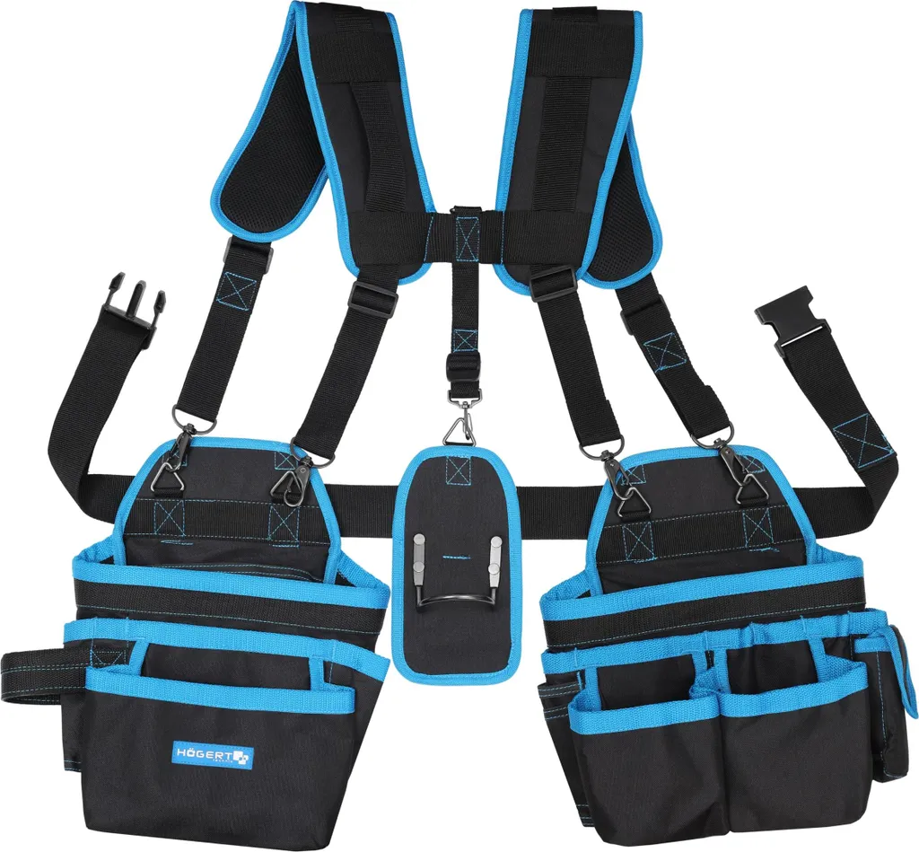 Sacoche Porte-outils Ergonomique à Bretelles Rembourrées et Ceinture
