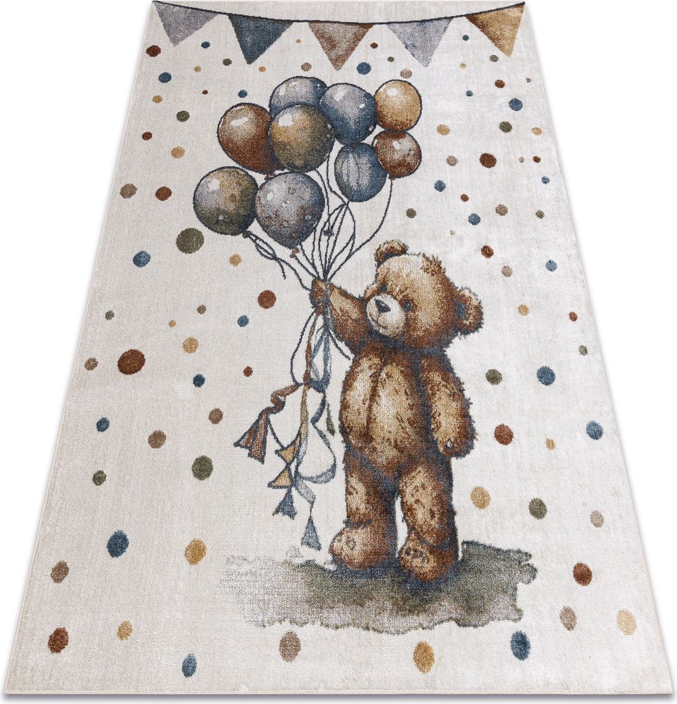 Teppich BONO 9614 Tragen, Luftballons Creme / hellgrau Mehrfarben 240x330 cm