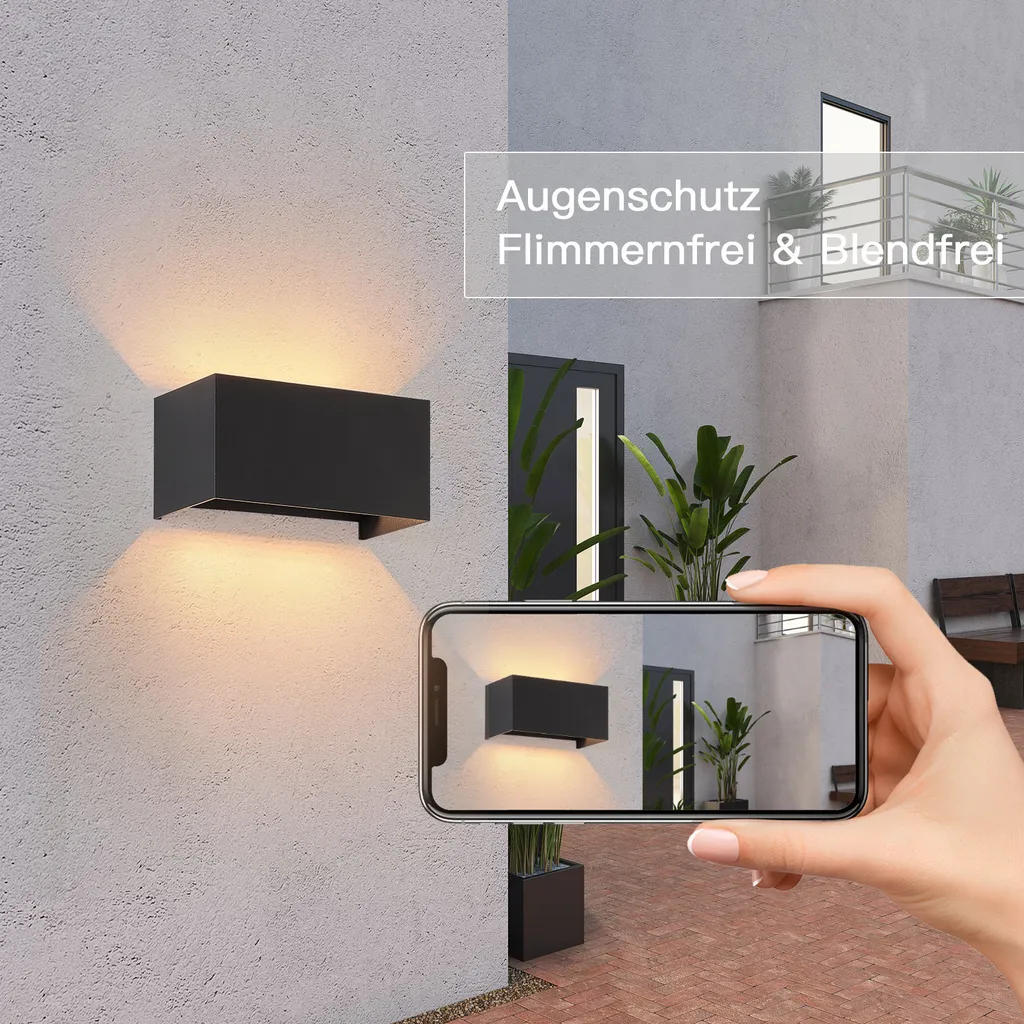 Éclairage Mural Jardin et Terrasse LED IP65 Applique Noire Design G9 - 5