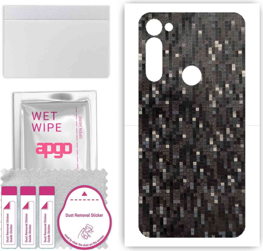 apgo Rückseite Schutzfolie, Skin, kompatibel mit Motorola Moto G Stylus PRO, Hinten Displayschutzfolie aus Vinylfolie, kratzfest, einfache Montage...
