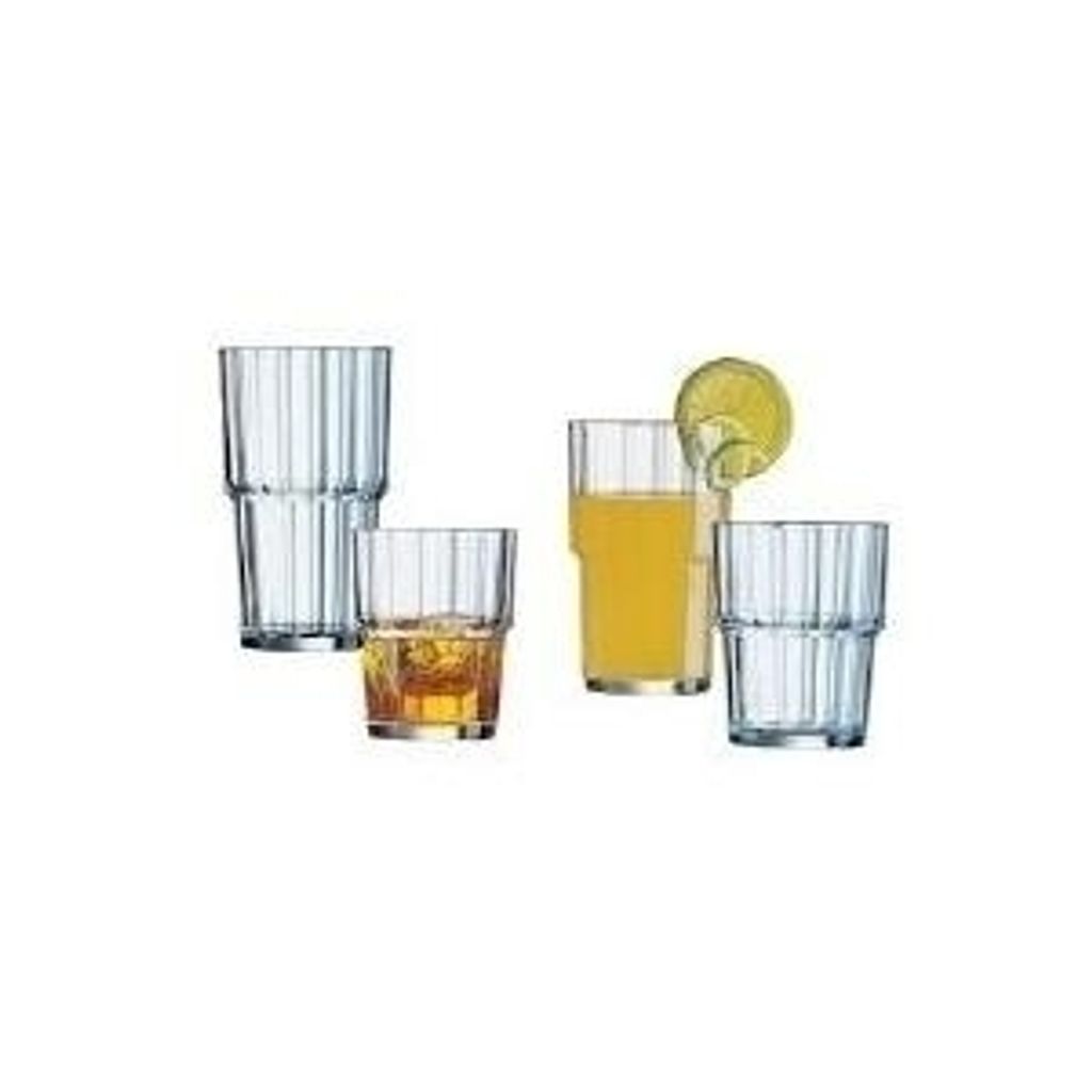 Esmeyer Saftglas "Norvege", 0,25 Liter, stapelbar aus gehärtetem Glas, besonders standfest, Höhe: 94 mm