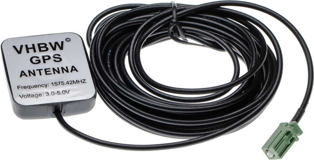 vhbw GPS Antenne kompatibel mit Pioneer Avic F930BT, F9210BT, F9220BT, F9110BT, F920BT, F9310BT, U Navi mit AVIC-F-Anschluss - Magnetfuß, 5 m, Sch...