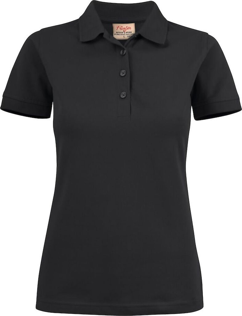 Damen Polohemd Pique Surf Stretch Baumwolle 200 g/m² mit 4-Knopf-Leiste und Seitenschlitzen