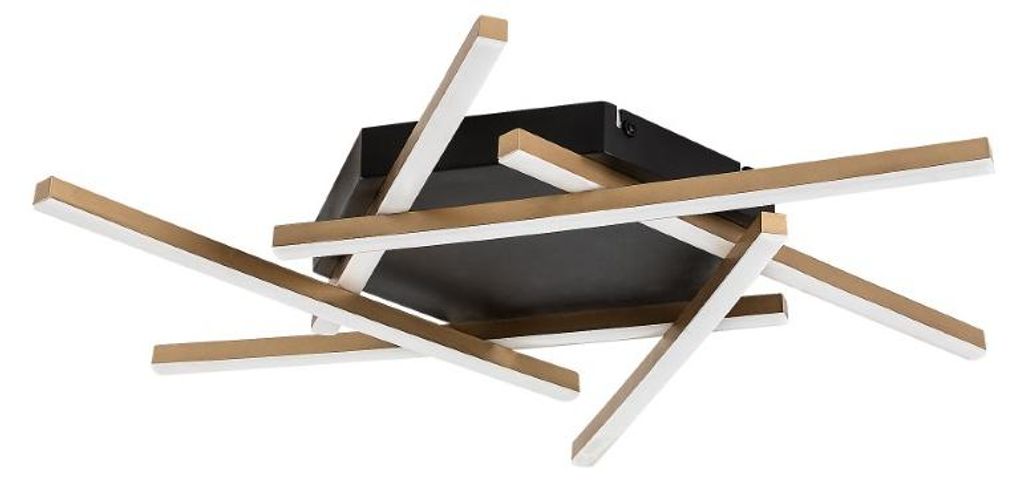 Rabalux 71365 Deckenleuchten Severine LED 40 Metall Kunststoff schwarz/ golden