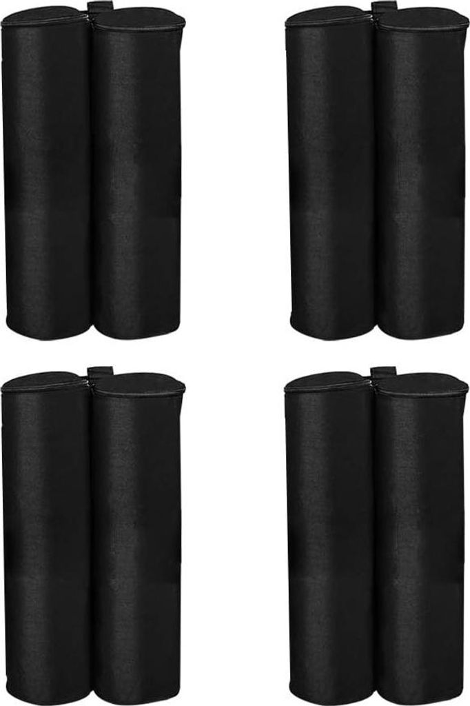 Schwarze Zeltverankerungen, Set von 4, für Gazebo