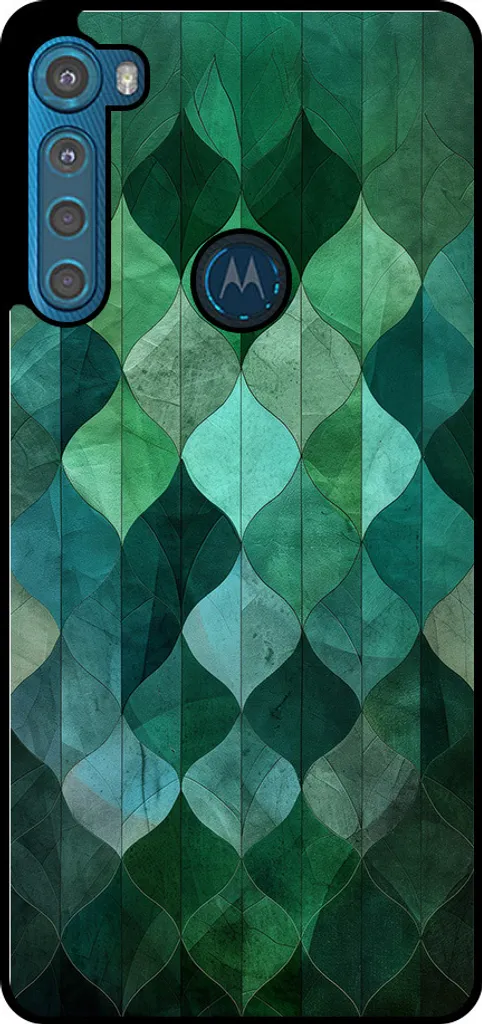 Custodia Motorola One Fusion Plus Regalo | Foglie Verdi Design