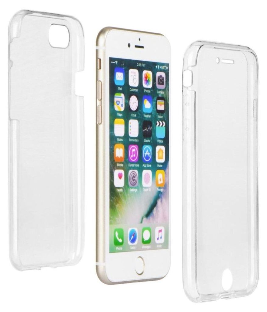 TPU 360° Rundum Schutzhülle für IPHONE 12 Silikon Hülle Case Cover in Transparent Tasche Bumper Zubehör