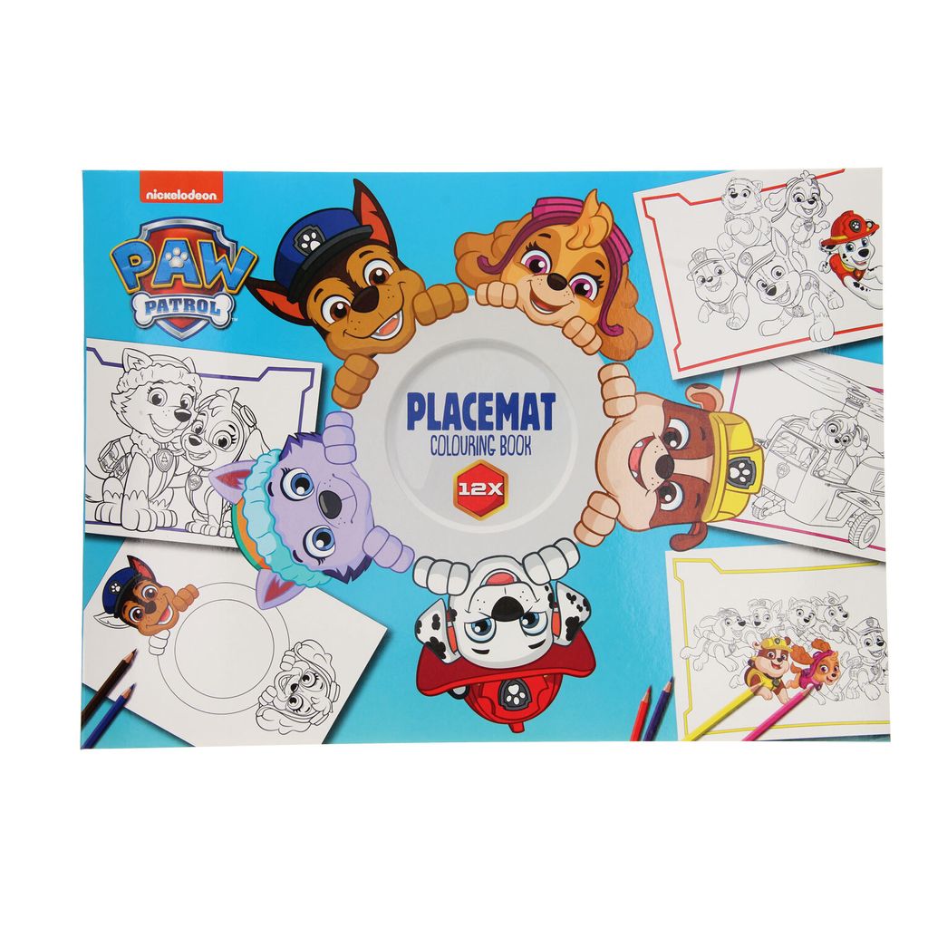 Paw Patrol Placemat Kleurboek 12blz