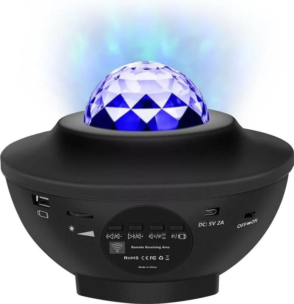 Lampe de Nuit LED Projecteur Étoiles Veilleuse Chambre Adulte