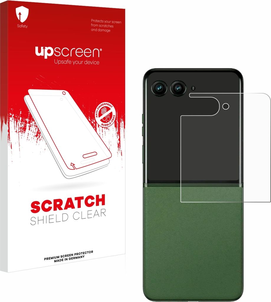 upscreen Schutzfolie für Motorola Razr 50 Ultra (Hinteres Display) Displayschutz Displayschutzfolie Folie Klar Transparent