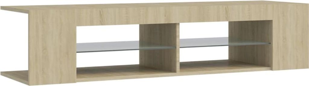 vidaXL TV skříňka s LED osvětlením Dub Sonoma 135x39x30 cm Obrázek produktu 