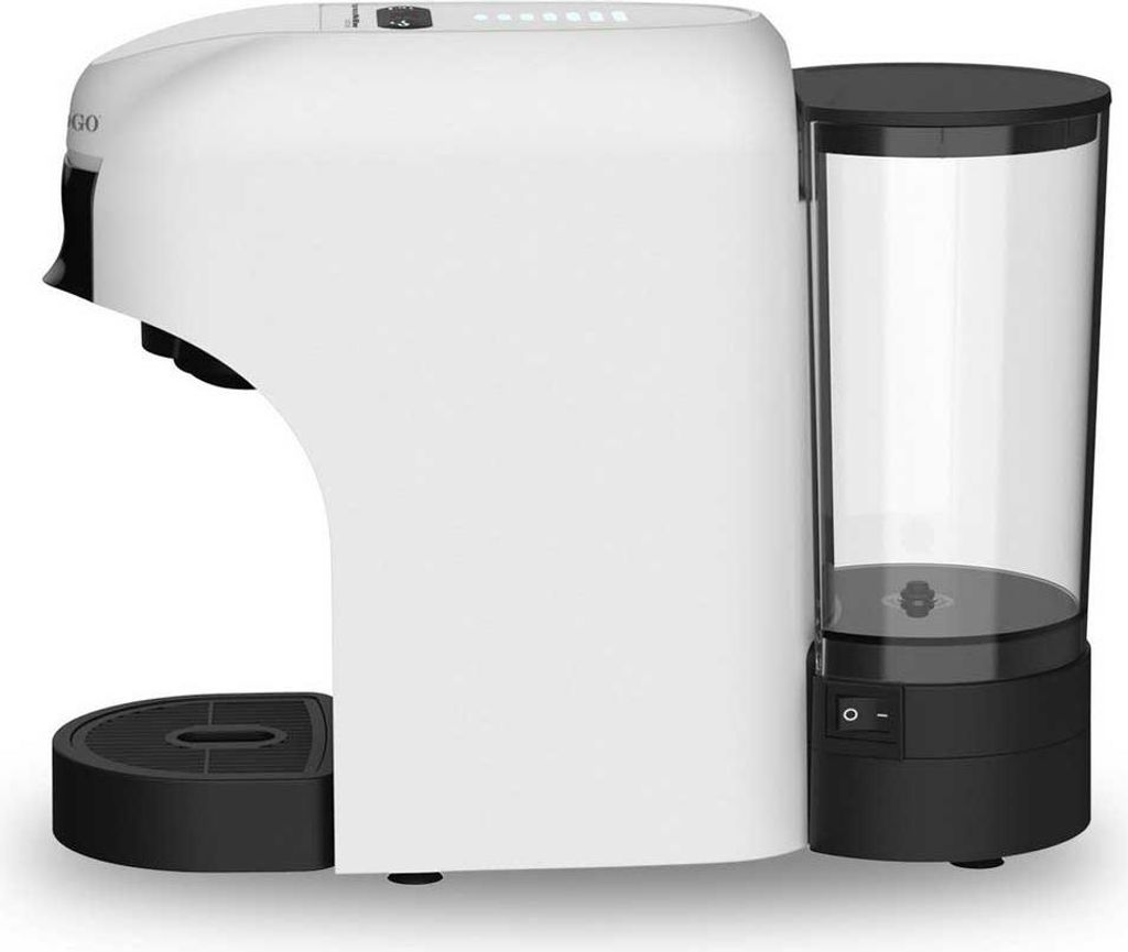 Sogo CAF-SS-7655, Kombi-Kaffeemaschine, 0,85 l, Kaffeekapsel, Kaffeepad, Gemahlener Kaffee, 1400 W, Schwarz, Weiß