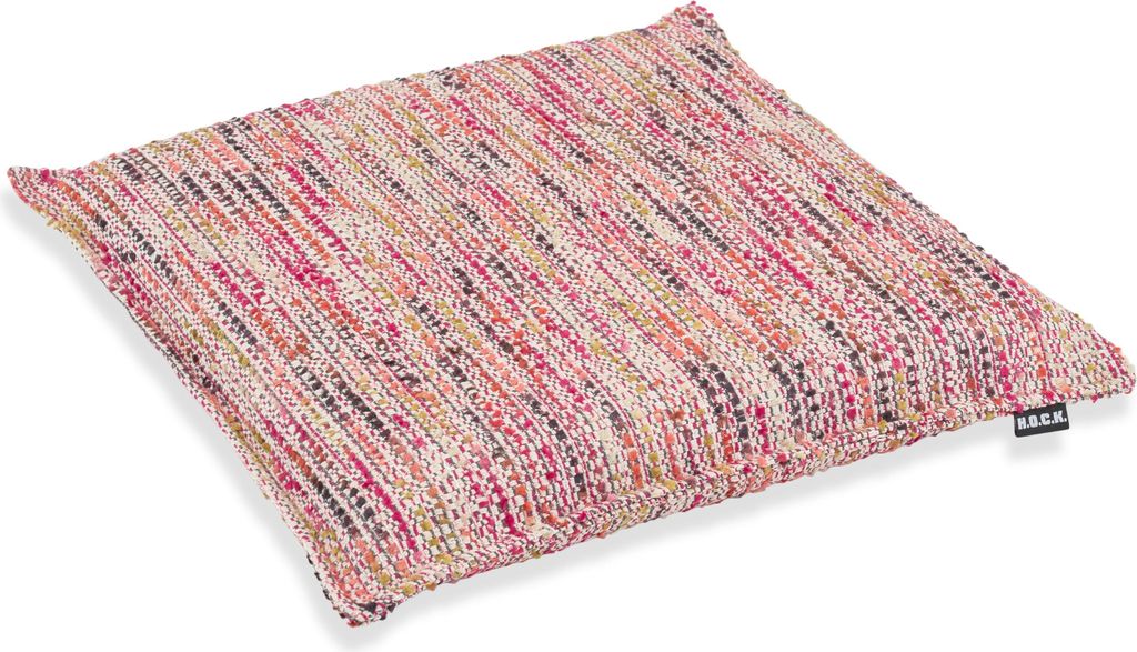H.O.C.K. Bella Flokati Sitzkissen 40x40x6cm pink / rosa col. 10