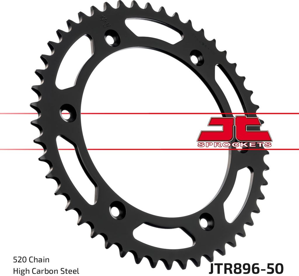 Jt Hinteres Ritzel 896 50 Für Ktm 125 Mx, 250Mx, 500 Mx, 350 Enduro (88-89) (89650Jt) (Kette 520)