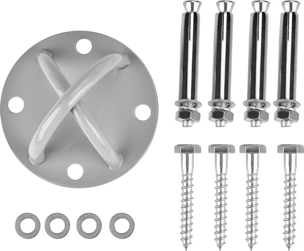 Gancio Soffitto Yoga Aereo Metallo 1000kg | Kit Allenamento Antigravità