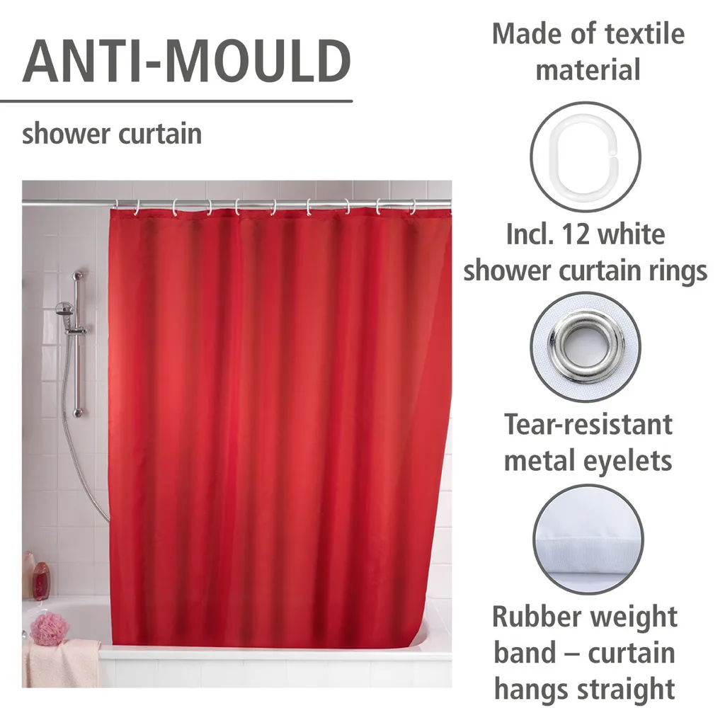 Tenda Per Doccia In Vinile 120 X 200h Cm Multicolor Bagno Moderno