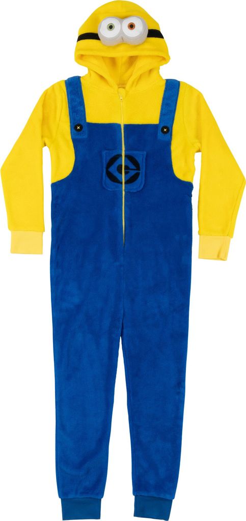 Minions Kostüm für Mädchen und Jungen - Overall mit Kapuze Produktbild 
