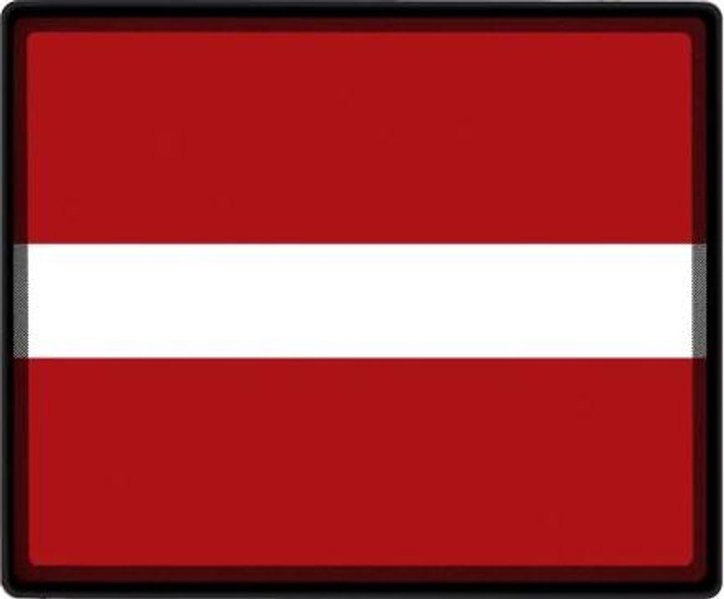 Mousepad Mauspad mit Motiv - Lettland Fahne - 82091 - Gr. ca. 24 x 20 cm