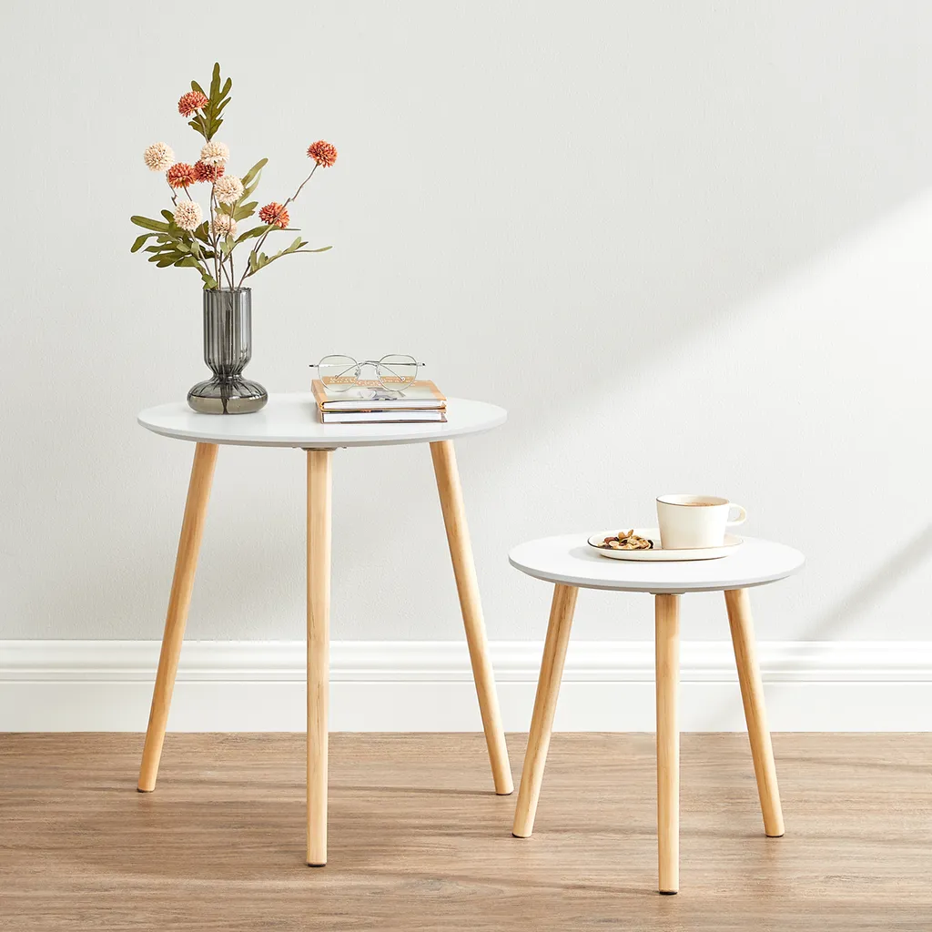 Table d'appoint de Chambre ou Salon Idéale pour Poser une Lampe VASAGLE