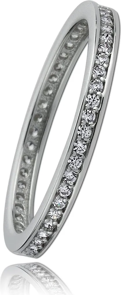 Bague Femme en Or Blanc et Argent Taille 60 Balia Anneau Chic