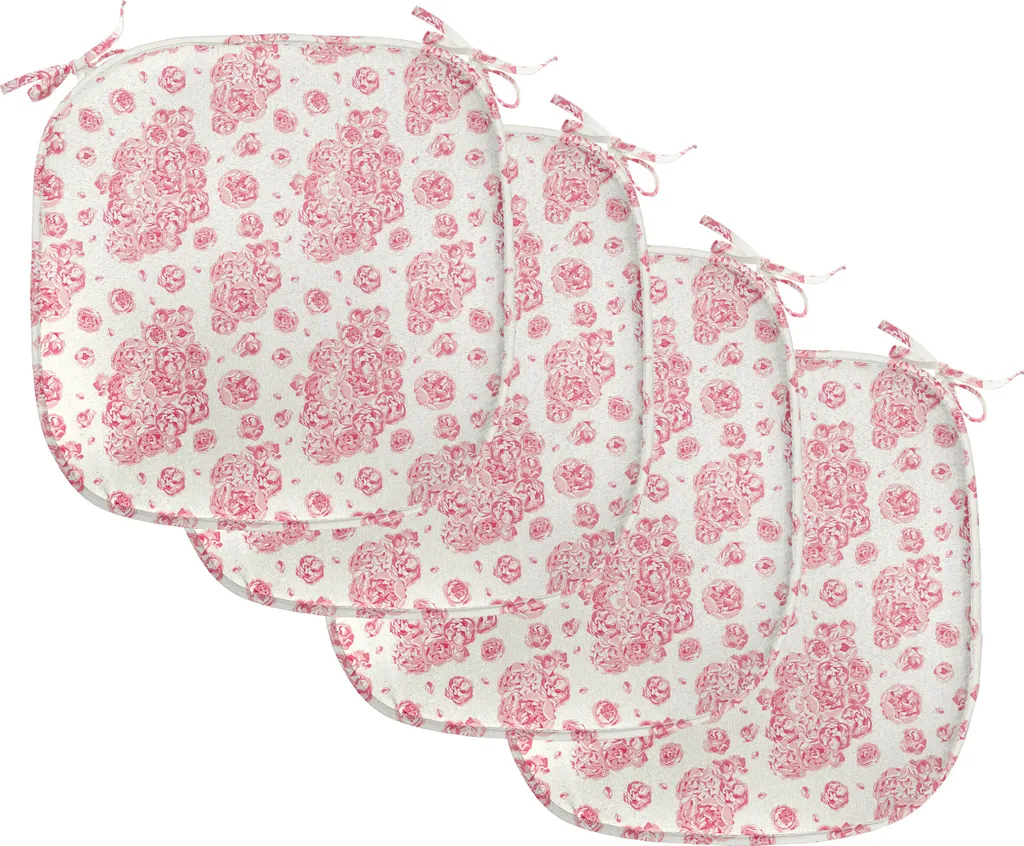 Cuscini Sedie Cucina Impermeabili ABAKUHAUS Rose Inglesi 40x40