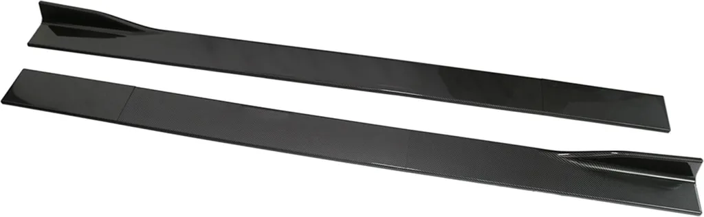 Extensions de bas de caisse universelles 2m style fibre de carbone noir