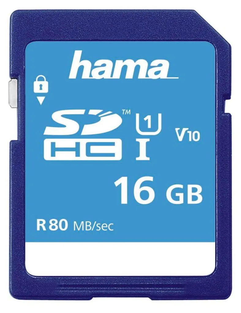 Scheda SD Hama 16GB Classe 10 - Memoria Sicura per Reflex e Digitali