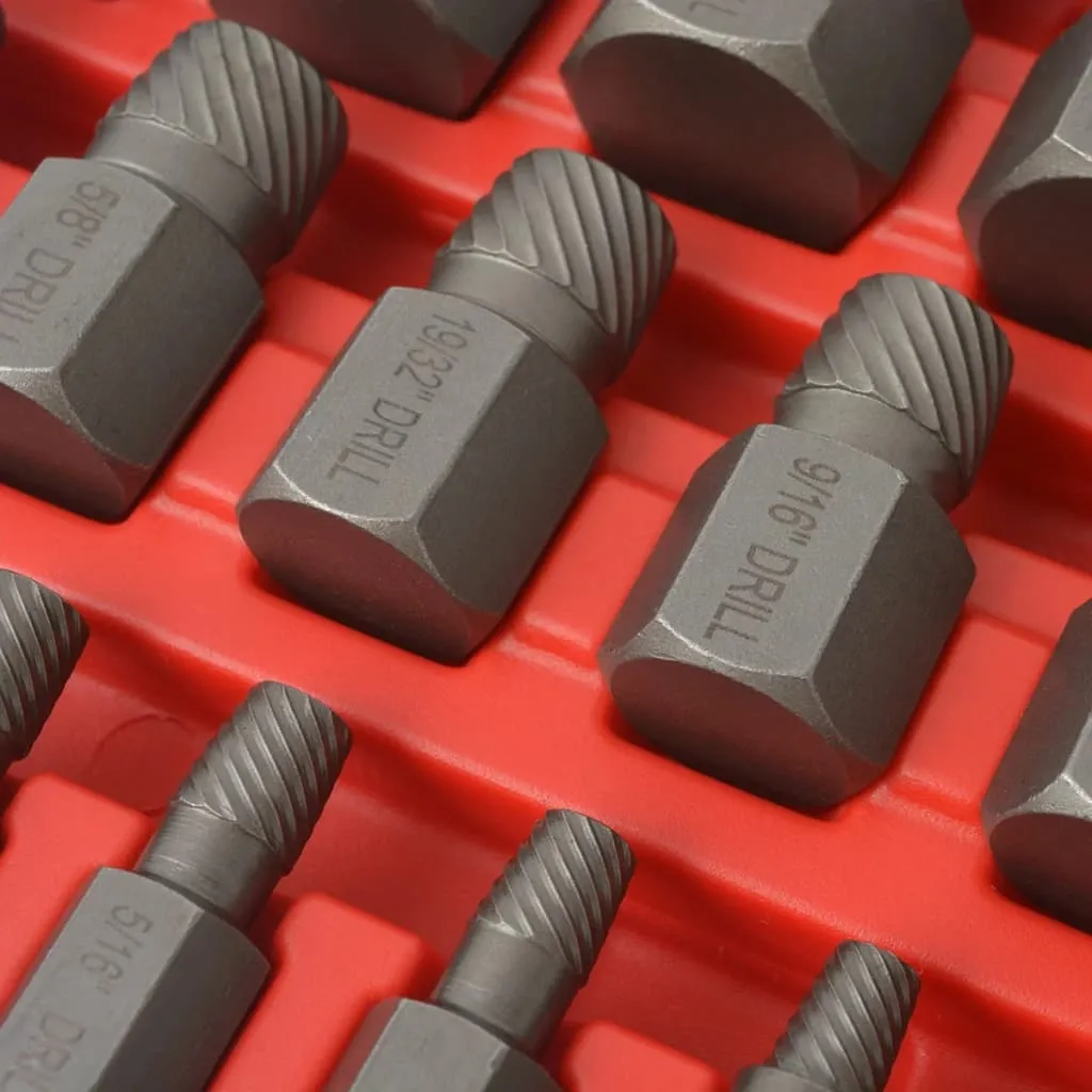 Solution vis bloquées : Set 25 extracteurs vidaXL dents multiples acier - 2