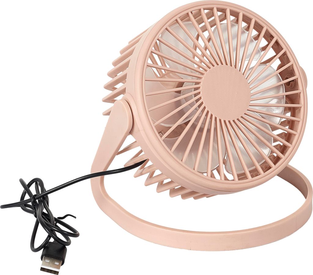 CMP VE6092 Wentylator stołowy USB 15 x 12 cm, różowy Zdjęcie produktu 