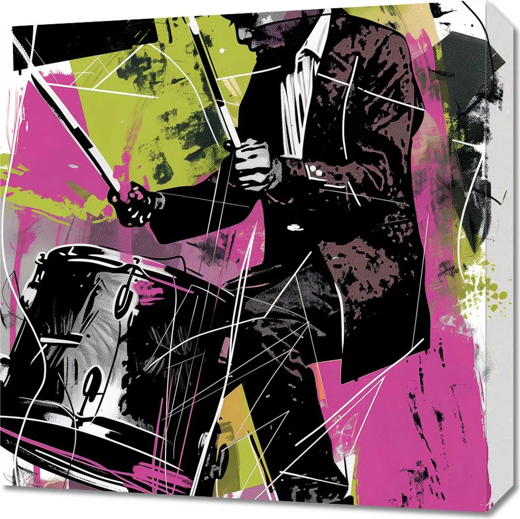 Offerta Quadro 50x50 cm Energia Percussiva - Spedizione Veloce