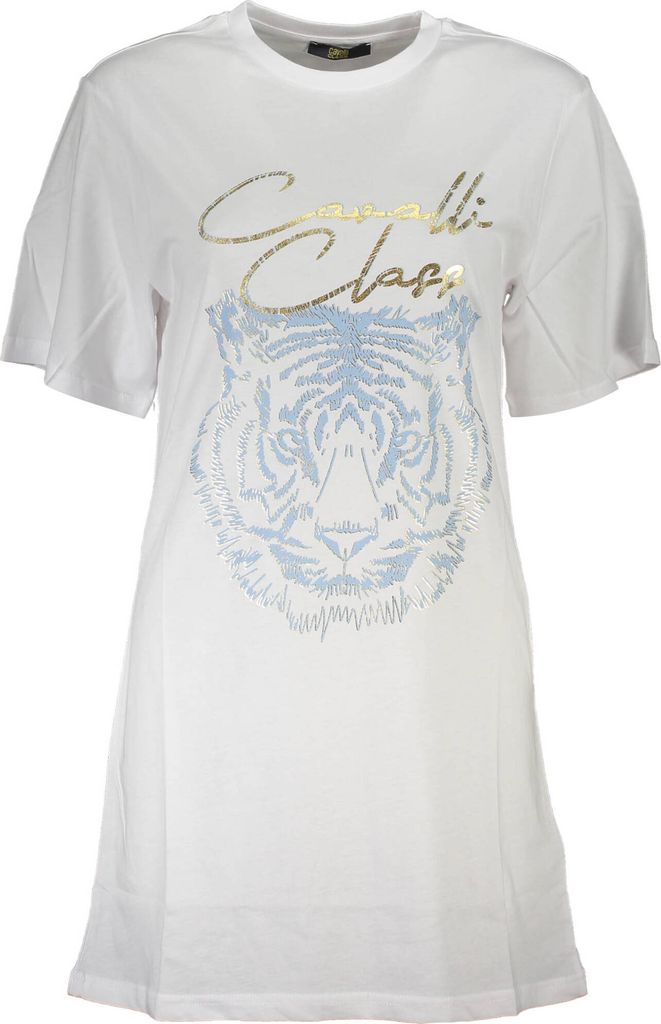 Cavalli Class Damen KURZARM-T-SHIRT Weiß QXT10EJD060_604F8D6_BIANCO0005 : Größe - XL Größe: XL