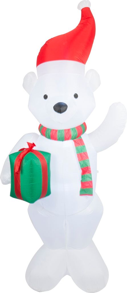 Aufblasbarer Weihnachts-Eisbär 240 cm Indoor & Outdoor