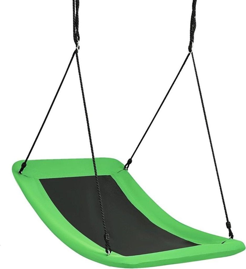 Baumschaukel Outdoor-Schaukel aus Oxford-Stoff Gartenschaukel 83 x 155 cm Grün