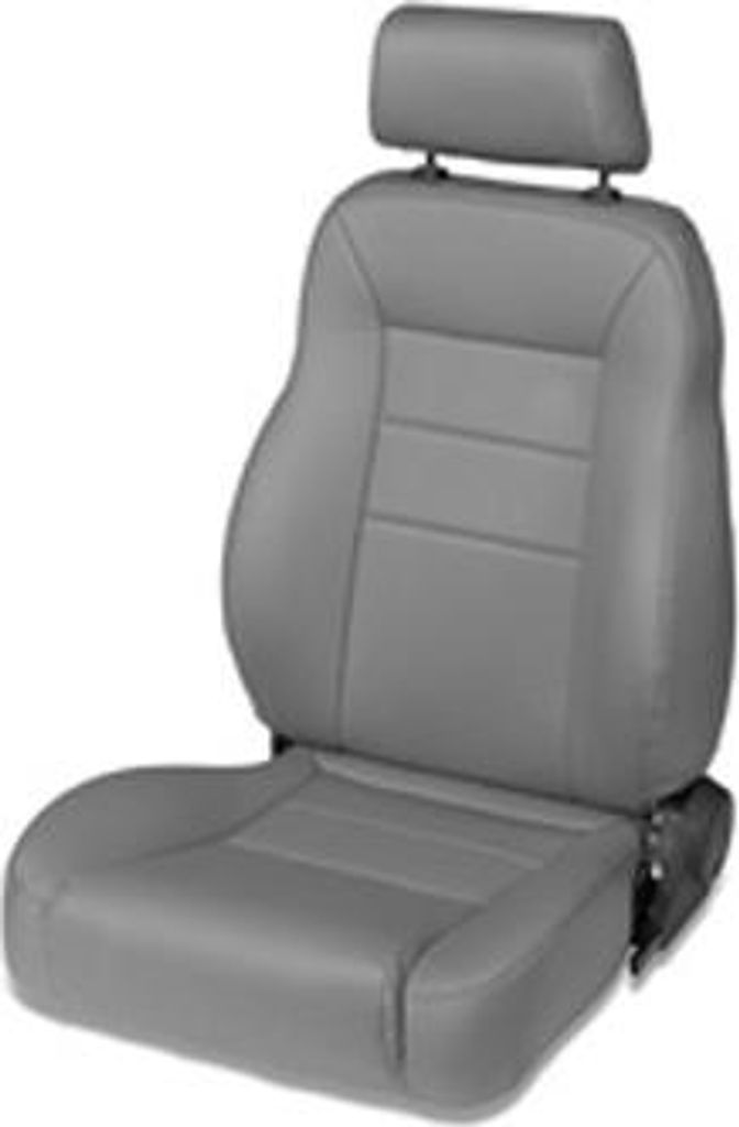 Vordersitz Sitz Sitze links Bestop Jeep CJ Wrangler 76-06 grau