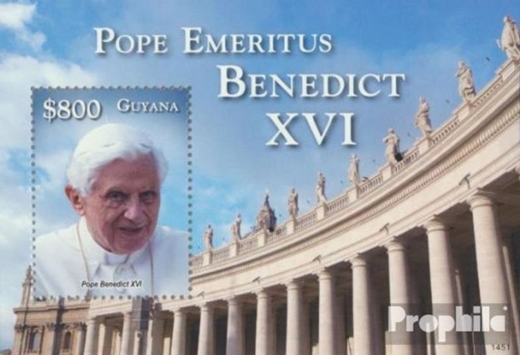 Briefmarken Guyana 2014 Mi Block924 (kompl.Ausg.) postfrisch Papst Benedikt XVI.